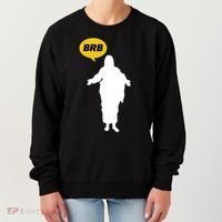 Brb Jesus Easter Sunday Women's Sweatshirt thumb 0
