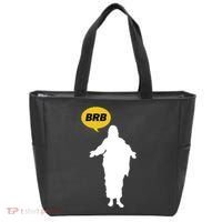 Brb Jesus Easter Sunday Tote Bag thumb 0
