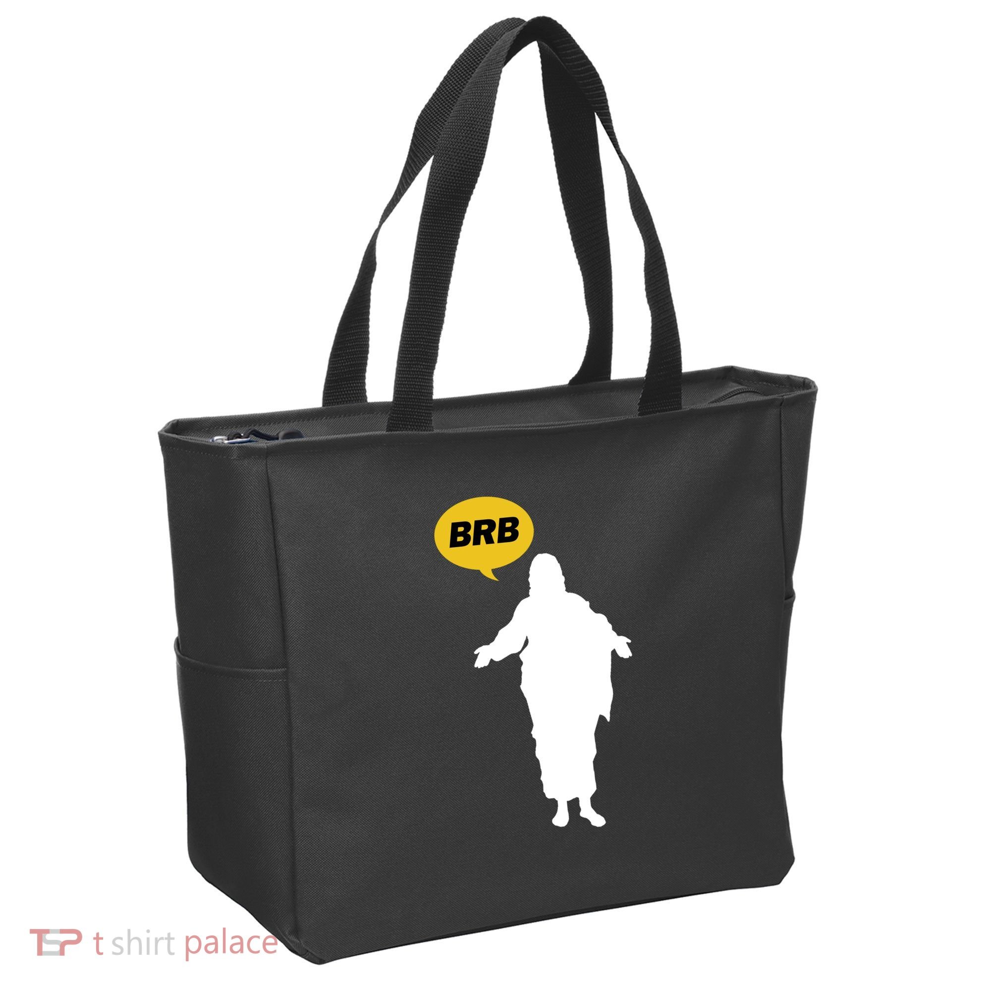 Brb Jesus Easter Sunday Tote Bag