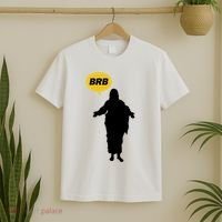 Brb Jesus Easter Sunday T-Shirt thumb 2