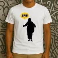 Brb Jesus Easter Sunday T-Shirt thumb 3