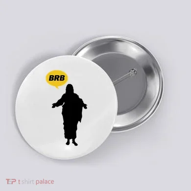 Brb Jesus Easter Sunday Button