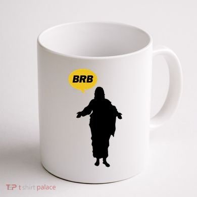 Brb Jesus Easter Sunday Coffee Mug back
