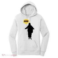 Brb Jesus Easter Sunday Women's Hoodie thumb 0
