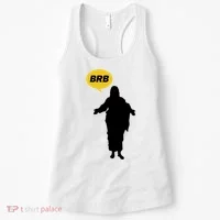Brb Jesus Easter Sunday Women's Tank Top thumb 0