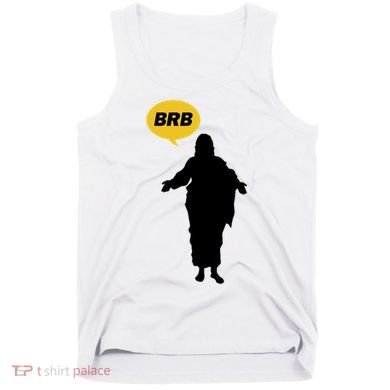 Brb Jesus Easter Sunday Tank Top