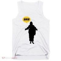 Brb Jesus Easter Sunday Tank Top thumb 0