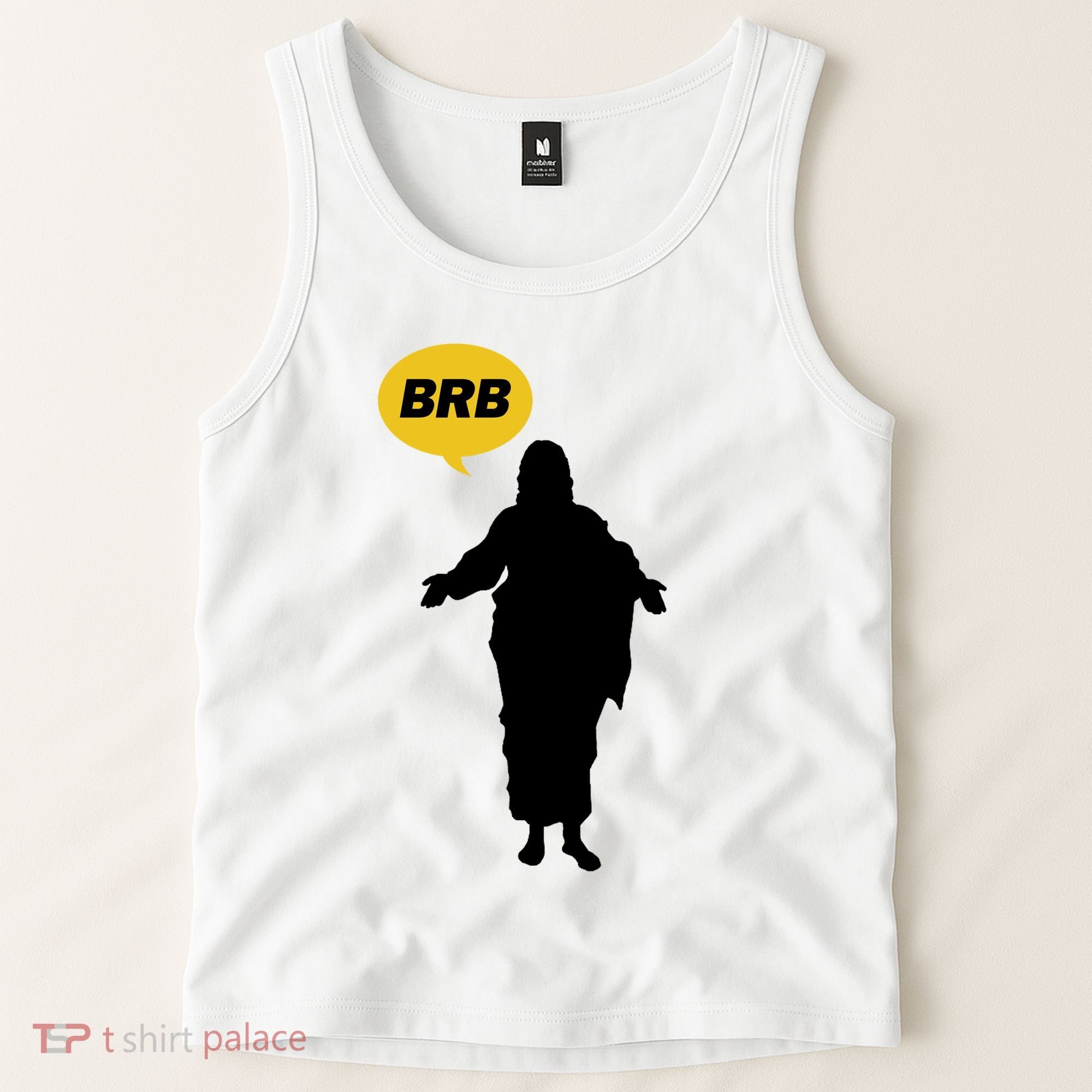 Brb Jesus Easter Sunday Tank Top