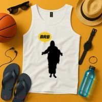 Brb Jesus Easter Sunday Tank Top thumb 4