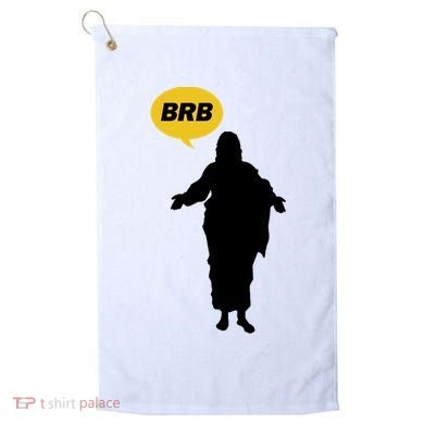 Brb Jesus Easter Sunday Golf Towel