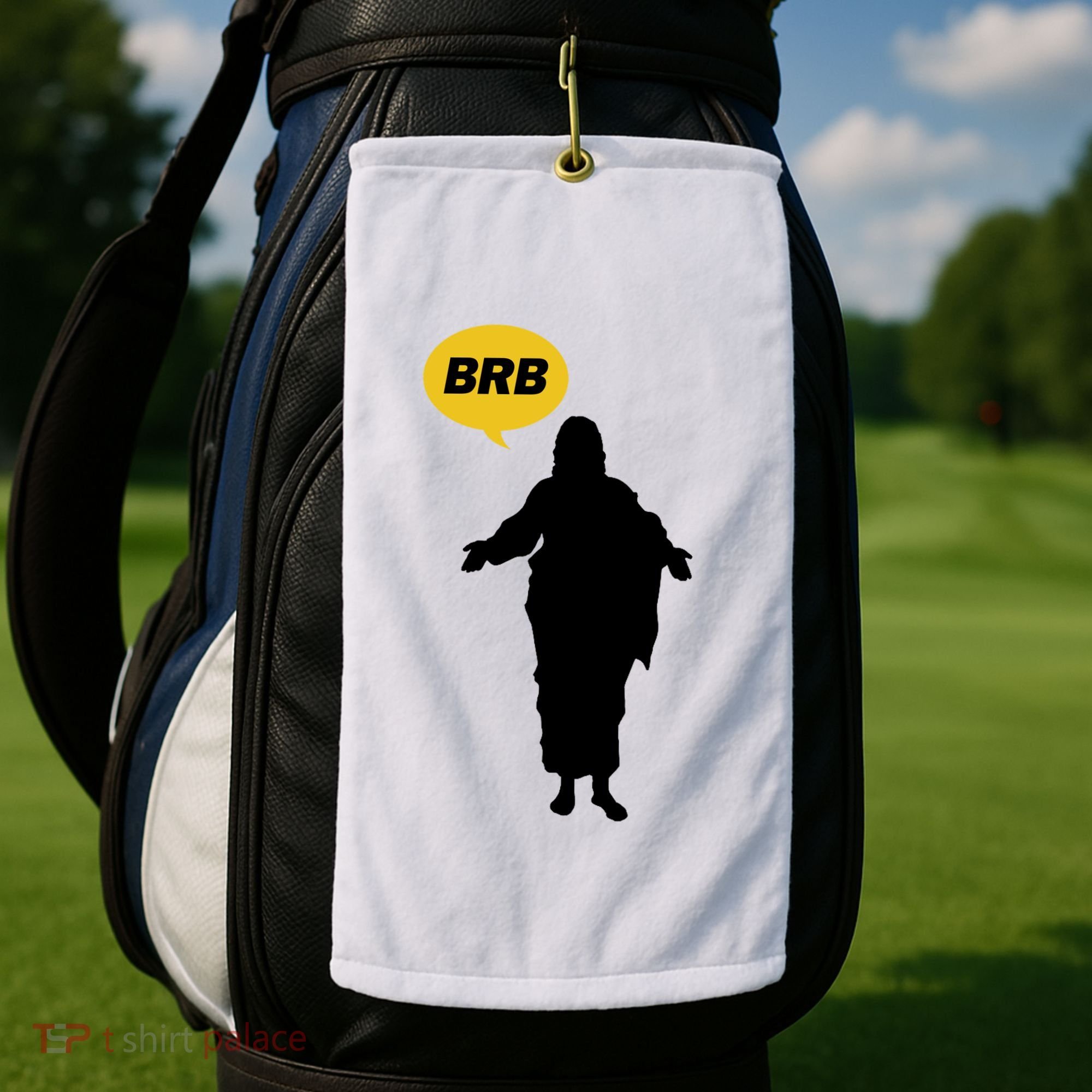 Brb Jesus Easter Sunday Golf Towel