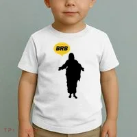 Brb Jesus Easter Sunday Toddler T-Shirt thumb 2