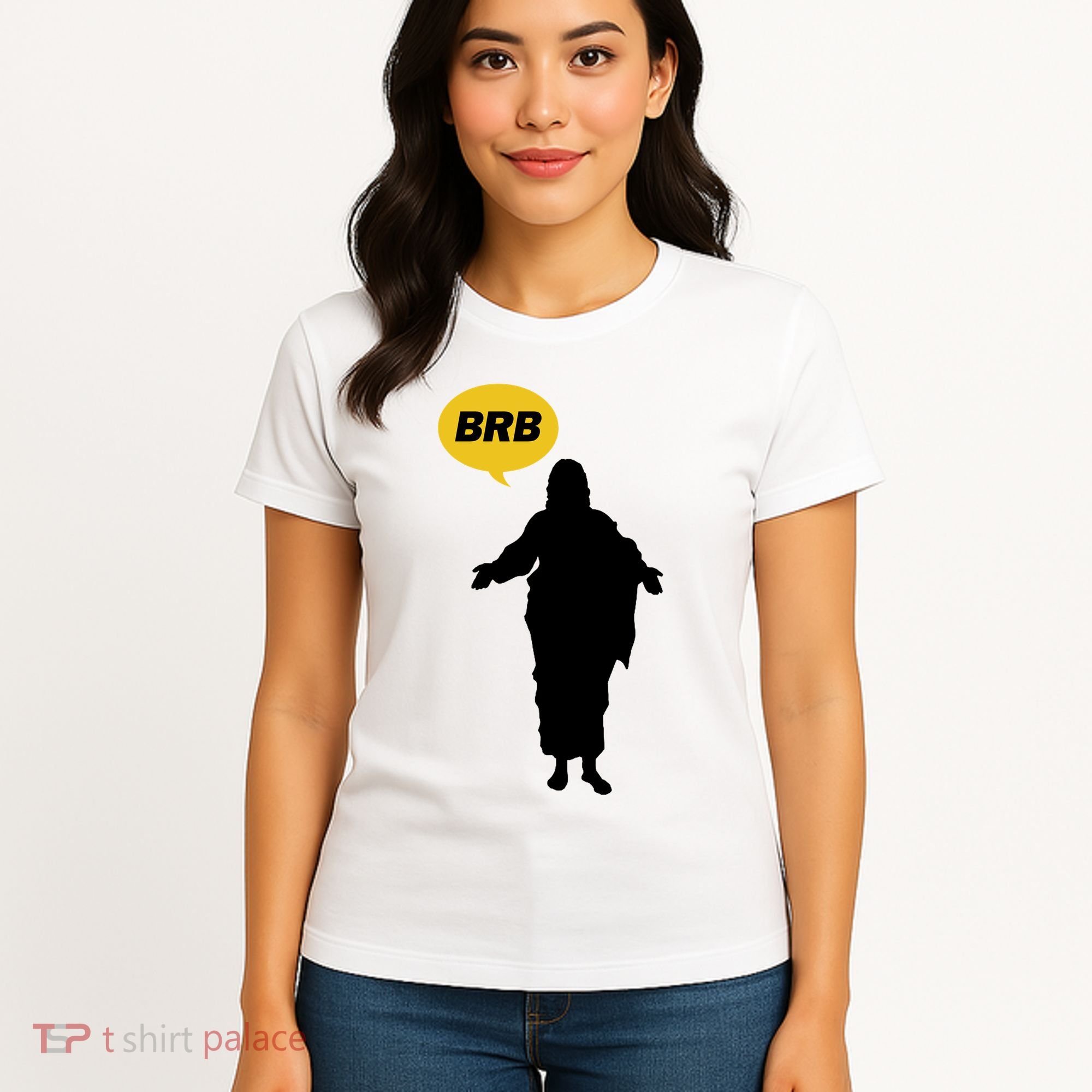 Brb Jesus Easter Sunday Women's T-Shirt