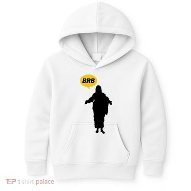 Brb Jesus Easter Sunday Kids Hoodie