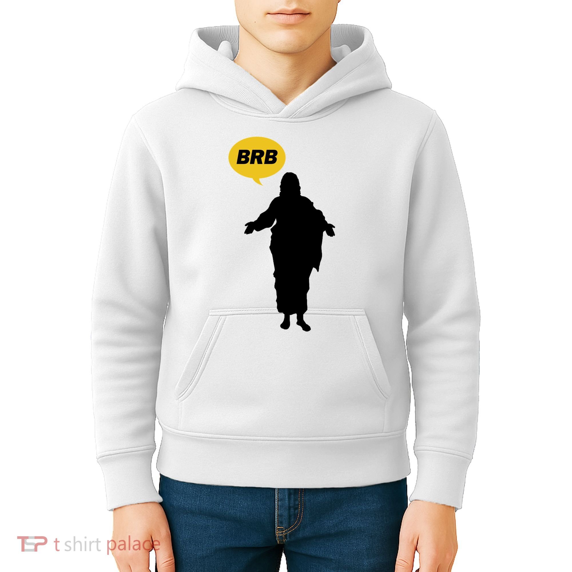 Brb Jesus Easter Sunday Kids Hoodie