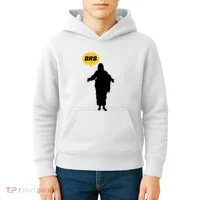 Brb Jesus Easter Sunday Kids Hoodie thumb 4