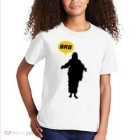 Brb Jesus Easter Sunday Kids T-Shirt thumb 2