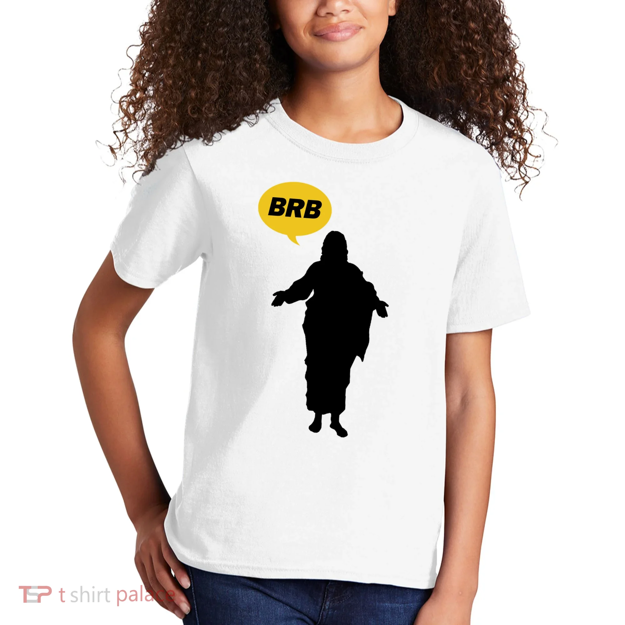 Brb Jesus Easter Sunday Kids T-Shirt