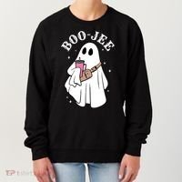 Boo Jee Funny Halloween Shopaholic Ghost Women's Sweatshirt thumb 0