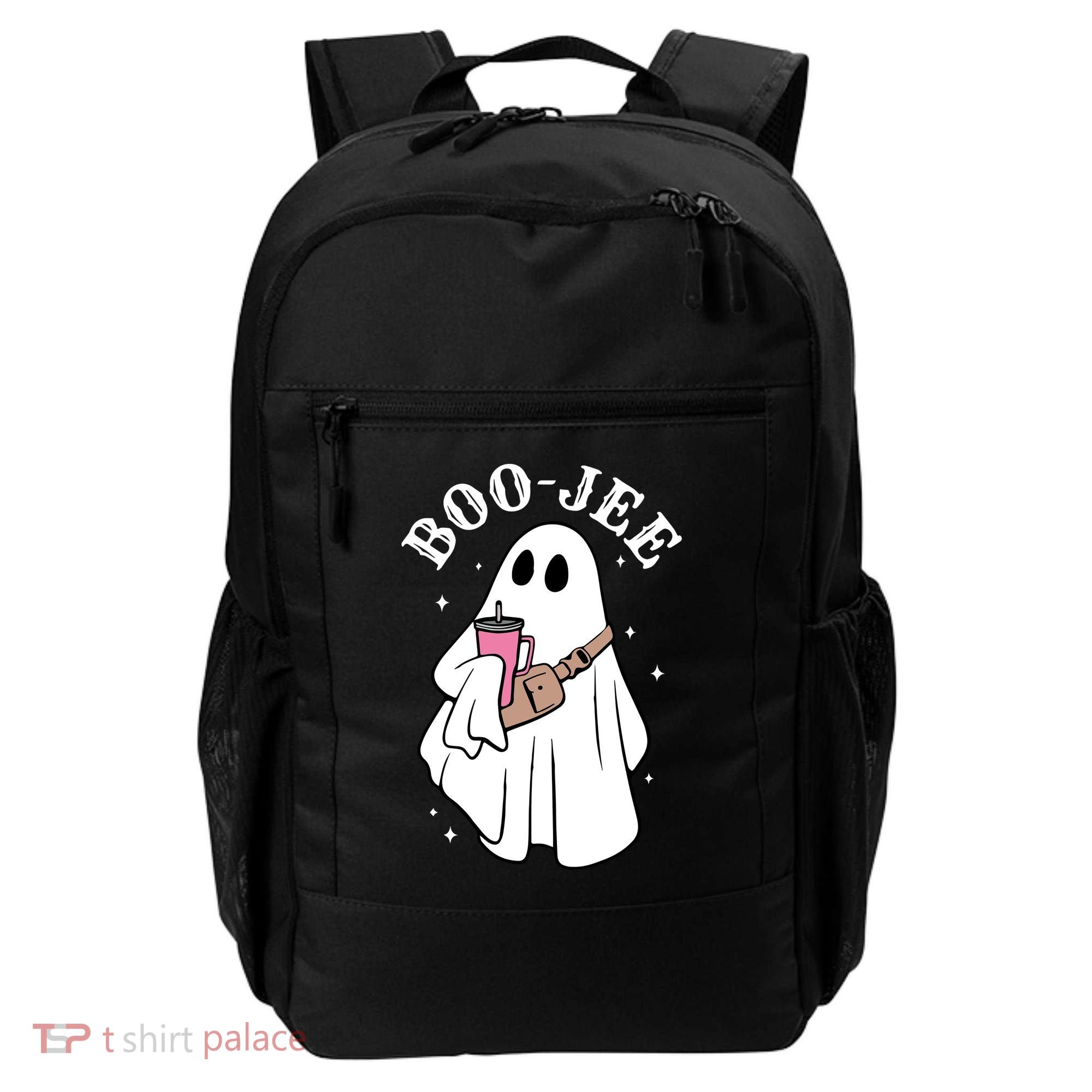 Boo Jee Funny Halloween Shopaholic Ghost Backpack
