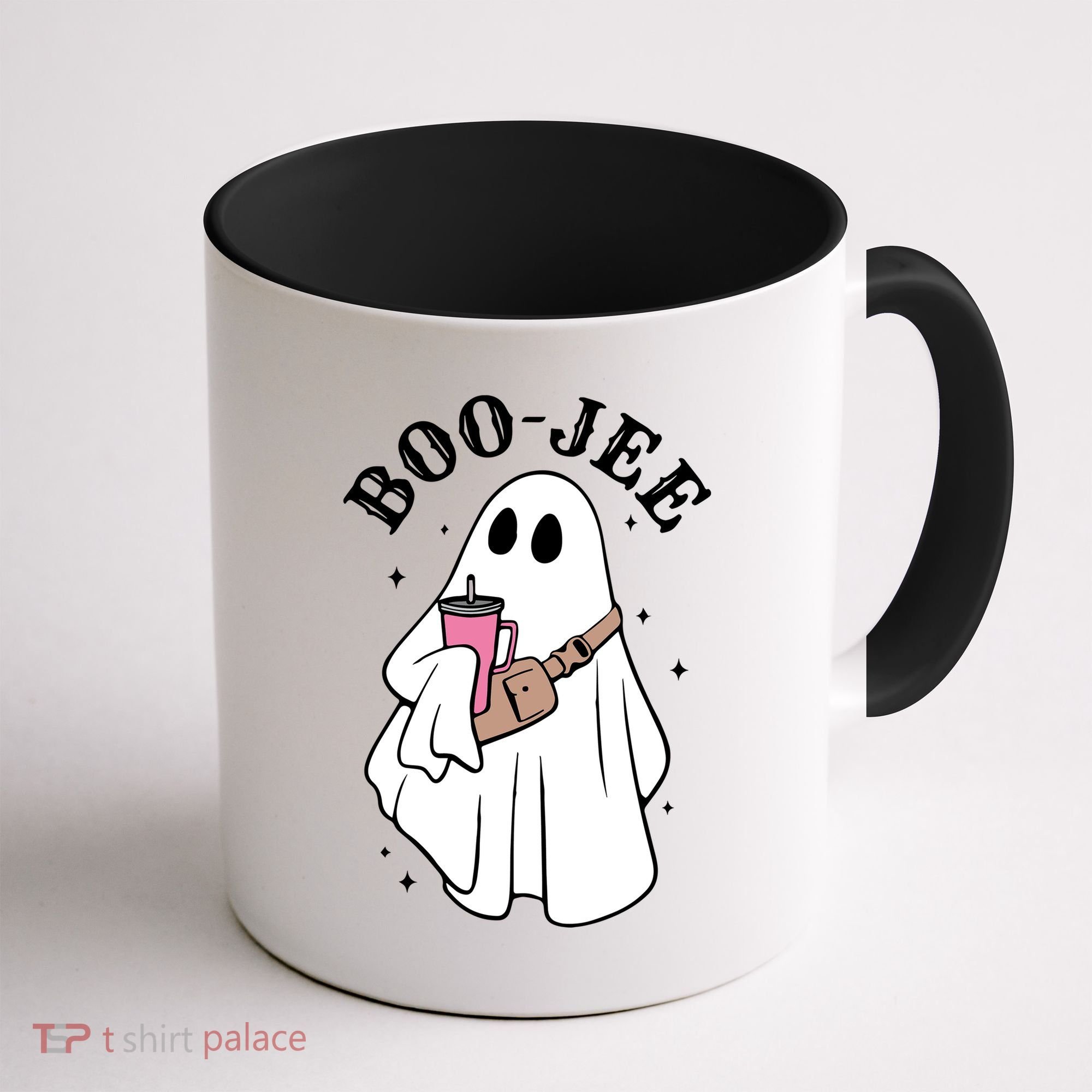 Boo Jee Funny Halloween Shopaholic Ghost Coffee Mug