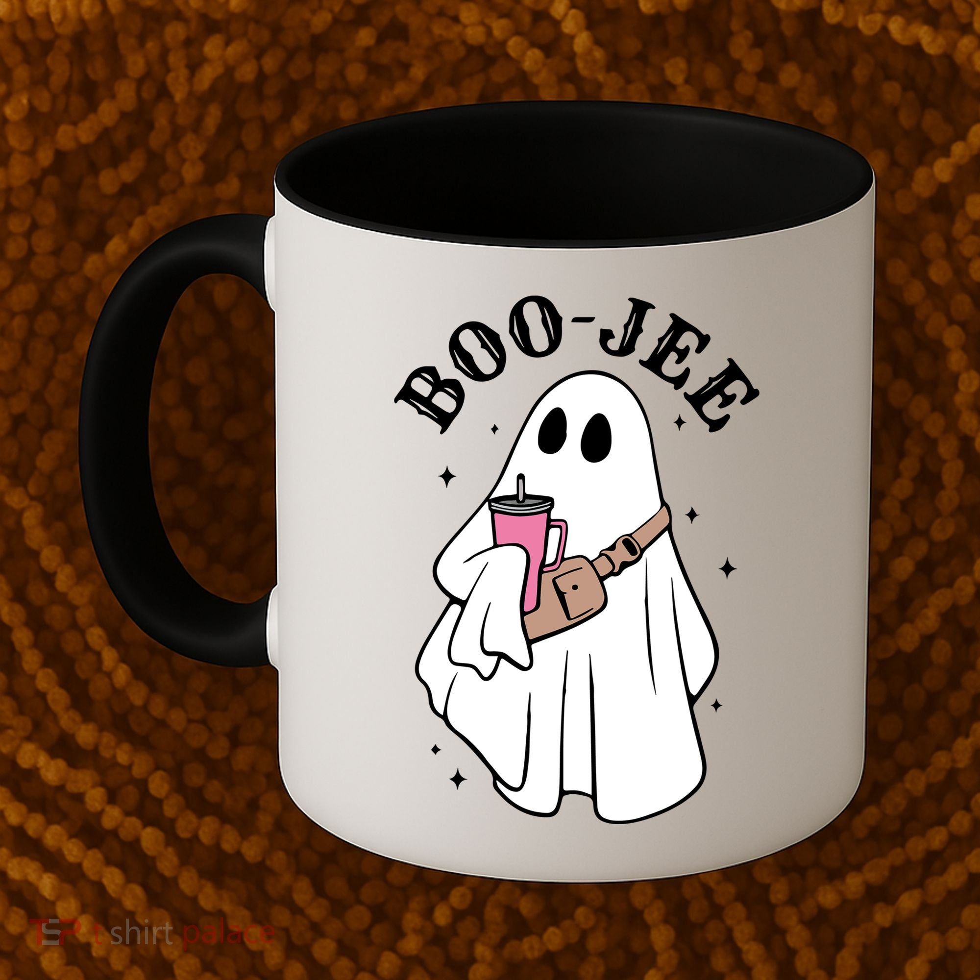 Boo Jee Funny Halloween Shopaholic Ghost Coffee Mug