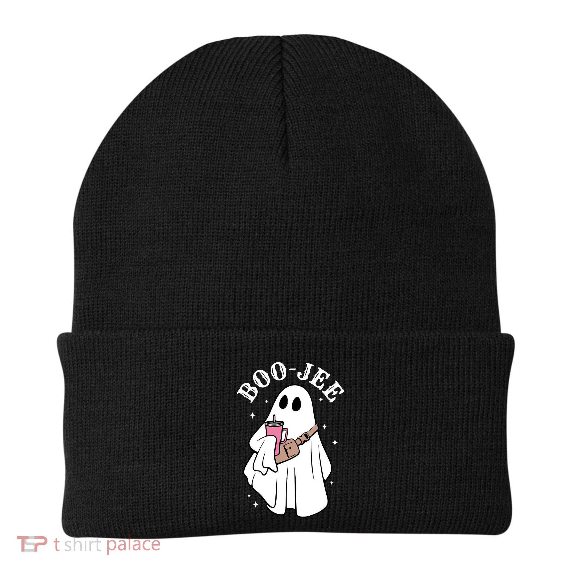 Boo Jee Funny Halloween Shopaholic Ghost Beanie