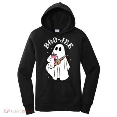 Boo Jee Funny Halloween Shopaholic Ghost Women's Hoodie