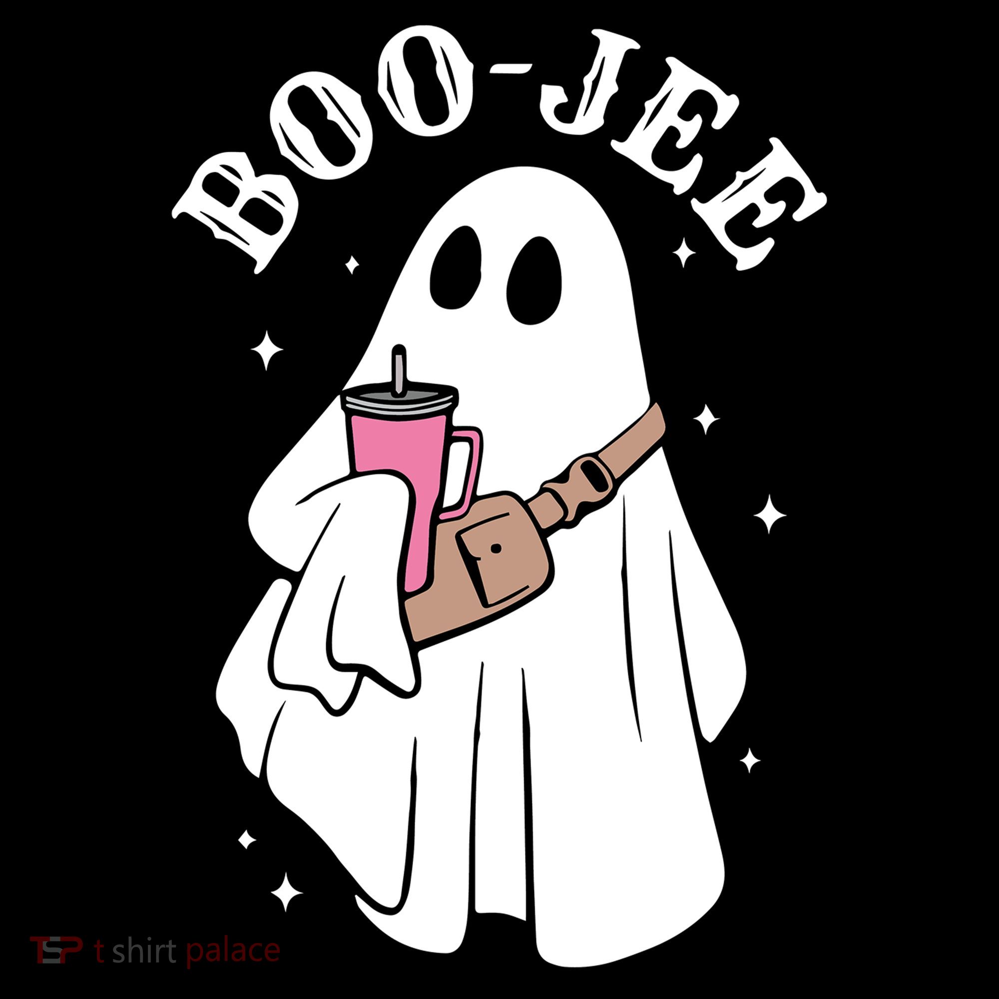 Boo Jee Funny Halloween Shopaholic Ghost Women's Hoodie