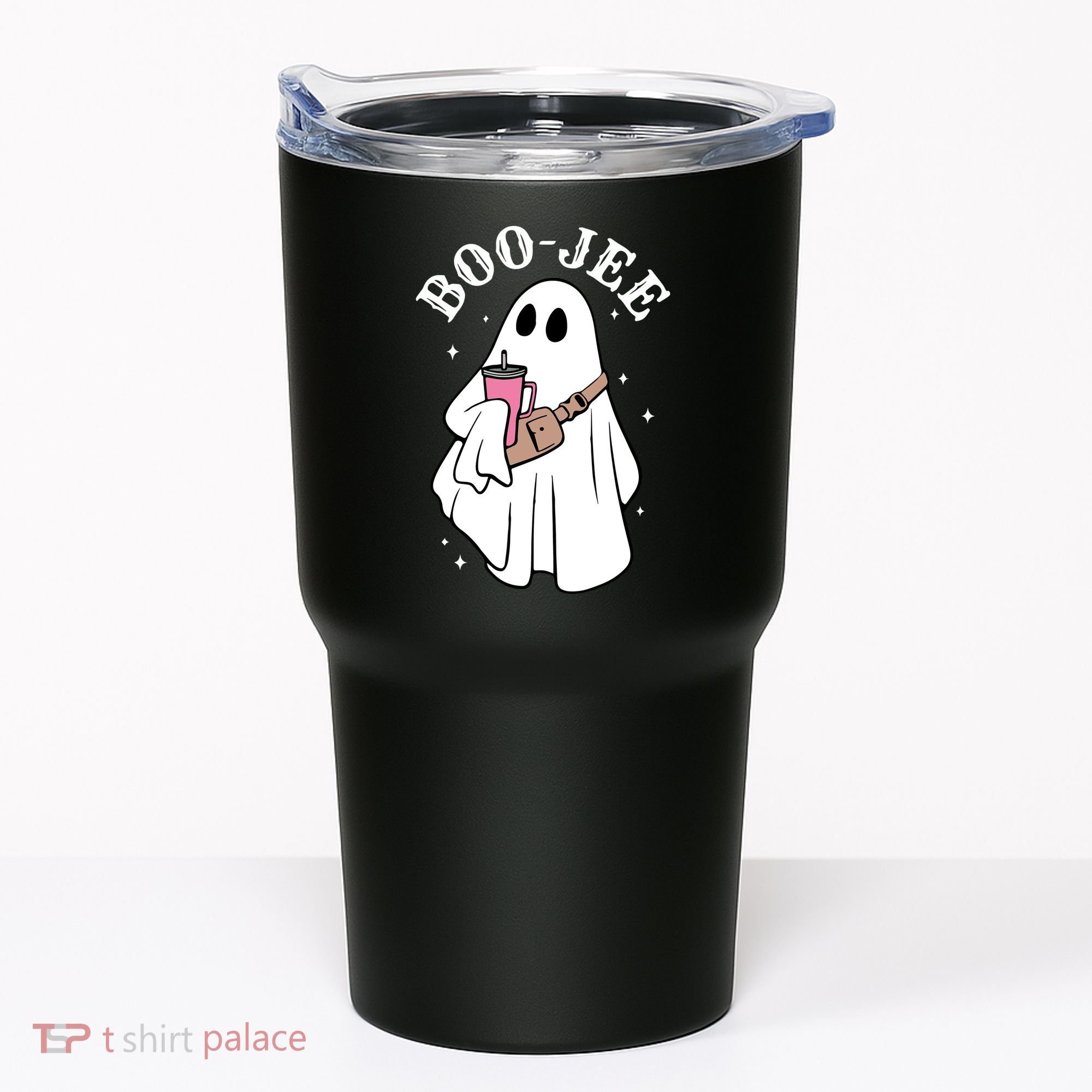 Boo Jee Funny Halloween Shopaholic Ghost Tumbler