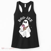 Boo Jee Funny Halloween Shopaholic Ghost Women's Tank Top thumb 0