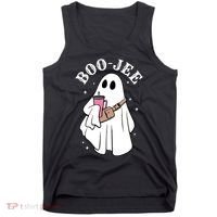 Boo Jee Funny Halloween Shopaholic Ghost Tank Top thumb 0