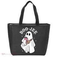 Boo Jee Funny Halloween Shopaholic Ghost Tote Bag thumb 0