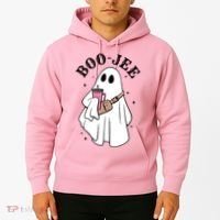 Boo Jee Funny Halloween Shopaholic Ghost Hoodie thumb 2