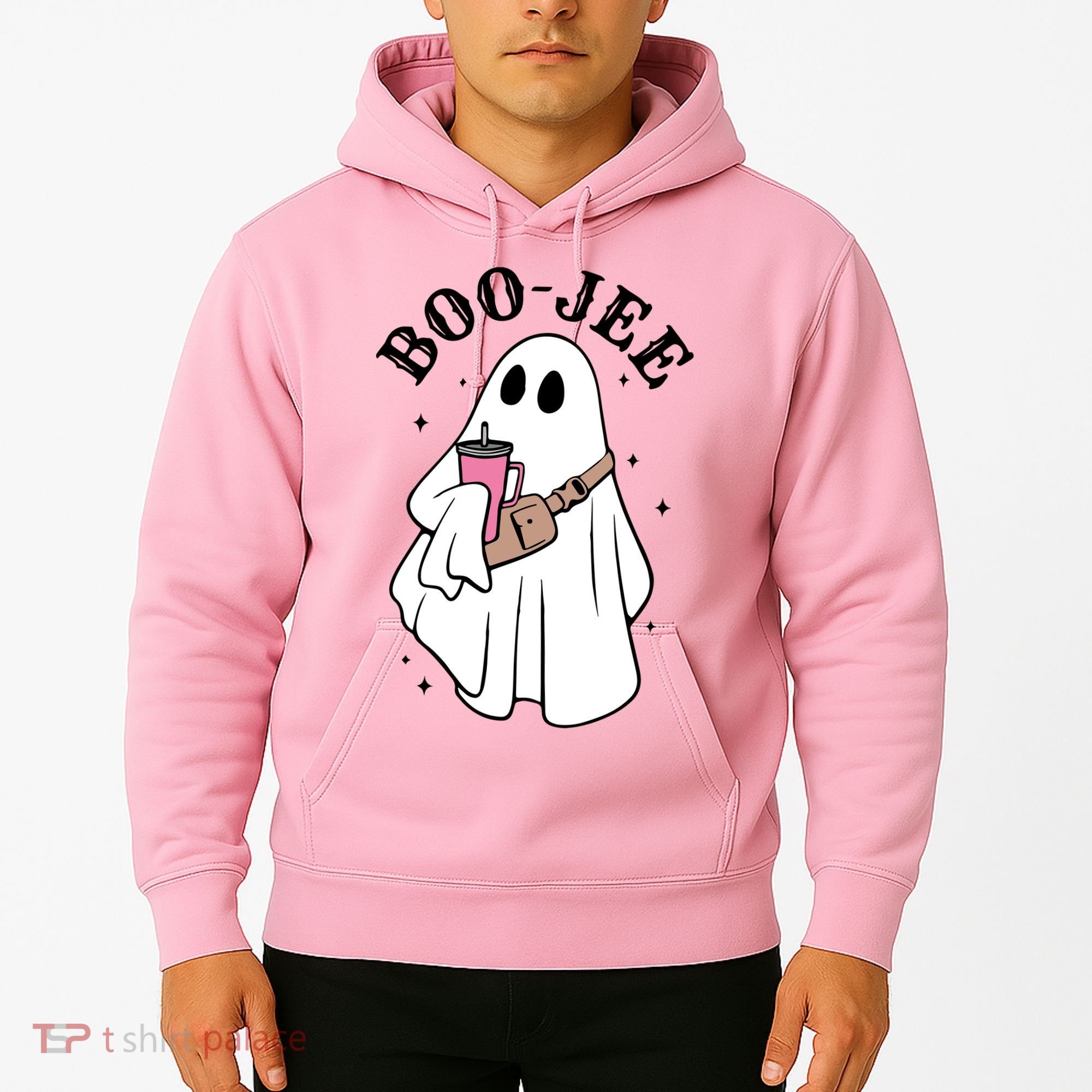 Boo Jee Funny Halloween Shopaholic Ghost Hoodie