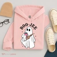 Boo Jee Funny Halloween Shopaholic Ghost Hoodie thumb 4