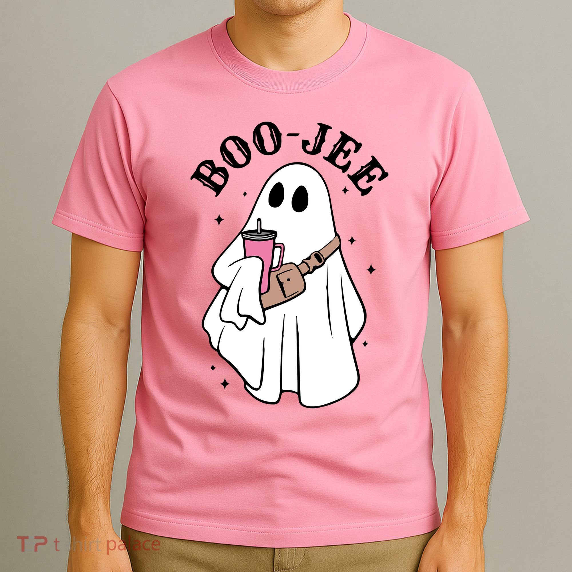 Boo Jee Funny Halloween Shopaholic Ghost T-Shirt