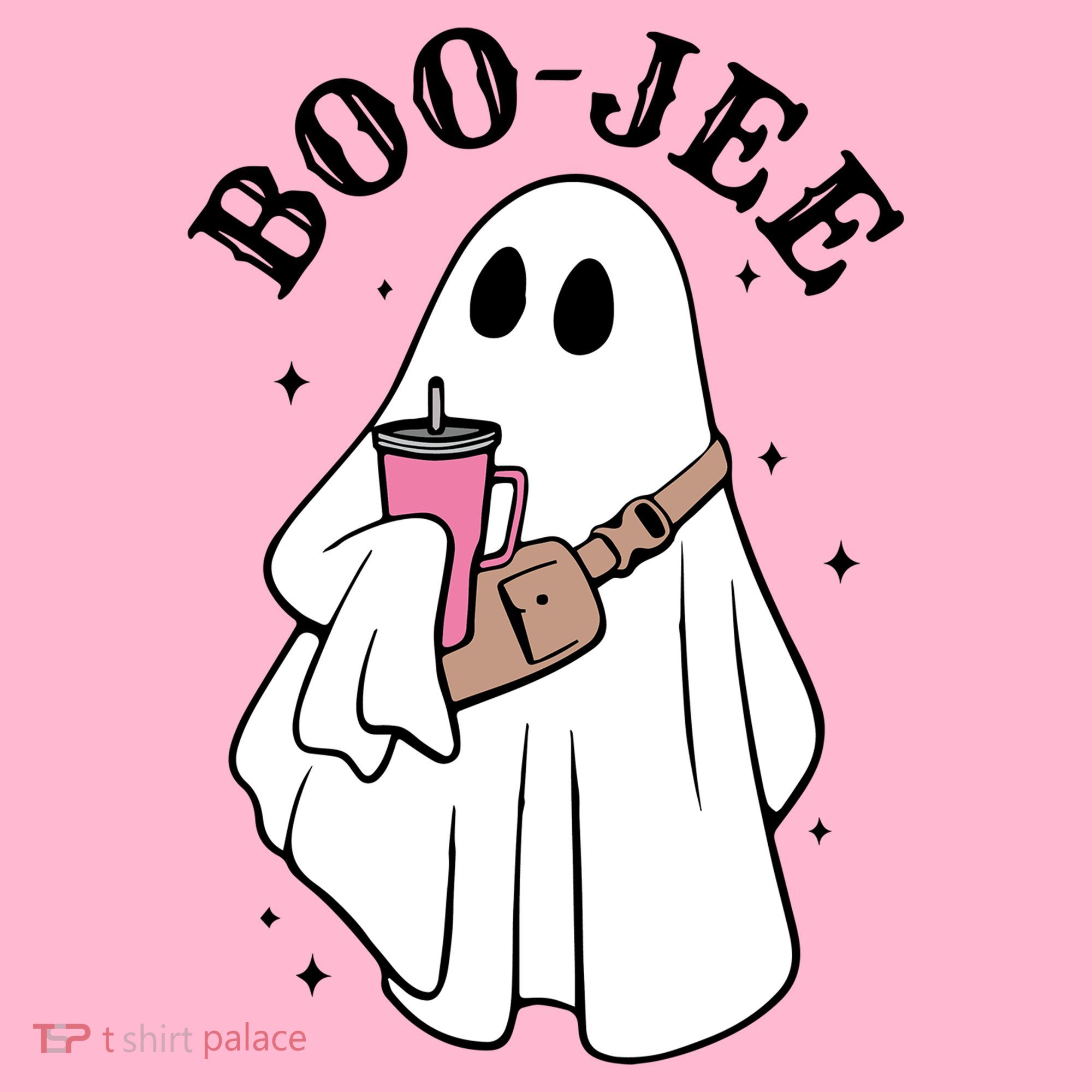 Boo Jee Funny Halloween Shopaholic Ghost T-Shirt