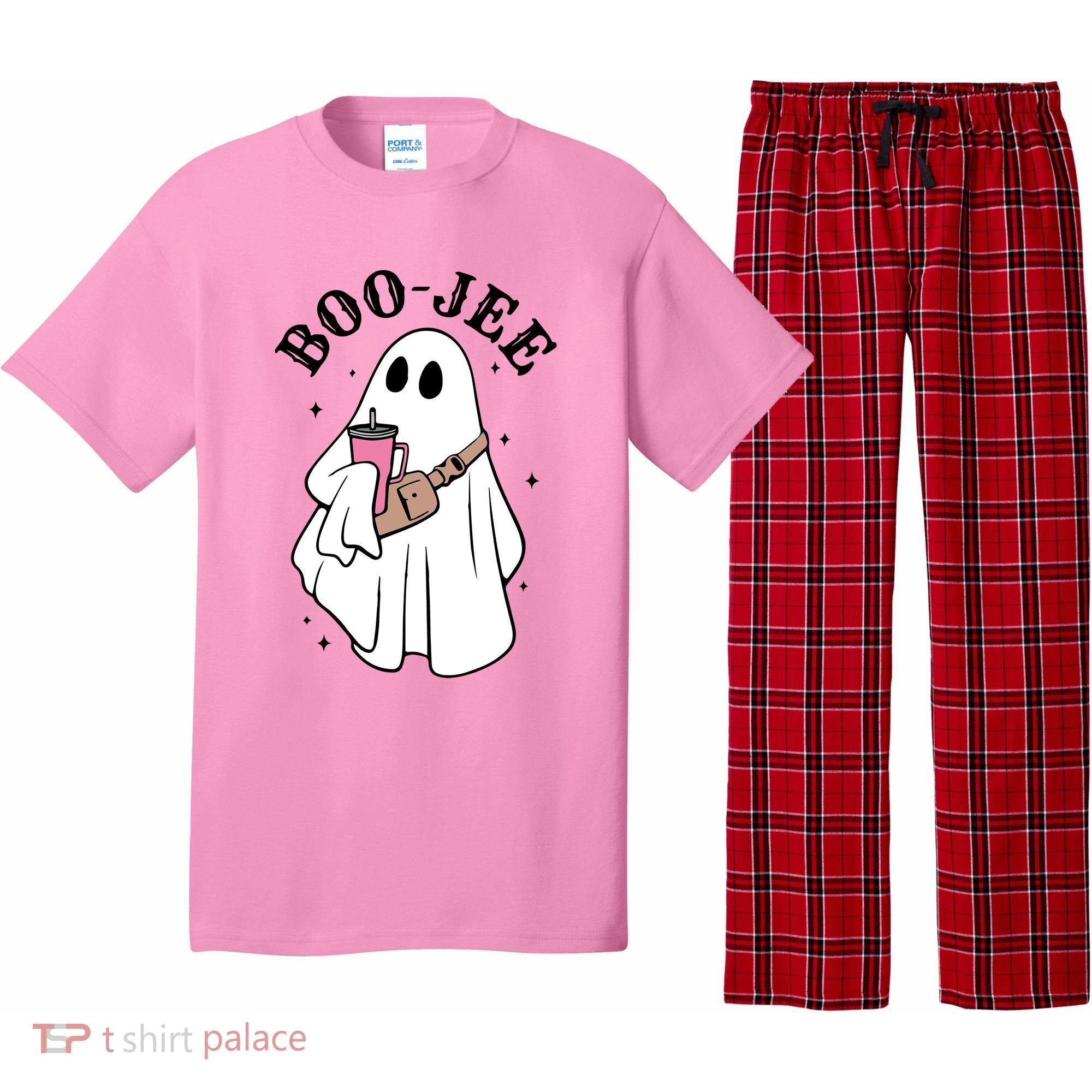 Boo Jee Funny Halloween Shopaholic Ghost Pajama Set