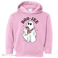 Boo Jee Funny Halloween Shopaholic Ghost Toddler Hoodie thumb 0