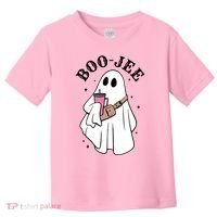Boo Jee Funny Halloween Shopaholic Ghost Toddler T-Shirt thumb 0