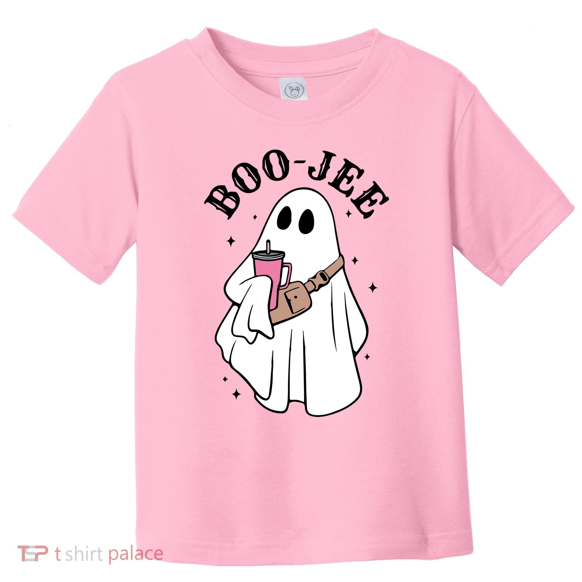 Boo Jee Funny Halloween Shopaholic Ghost Toddler T-Shirt