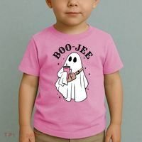 Boo Jee Funny Halloween Shopaholic Ghost Toddler T-Shirt thumb 2