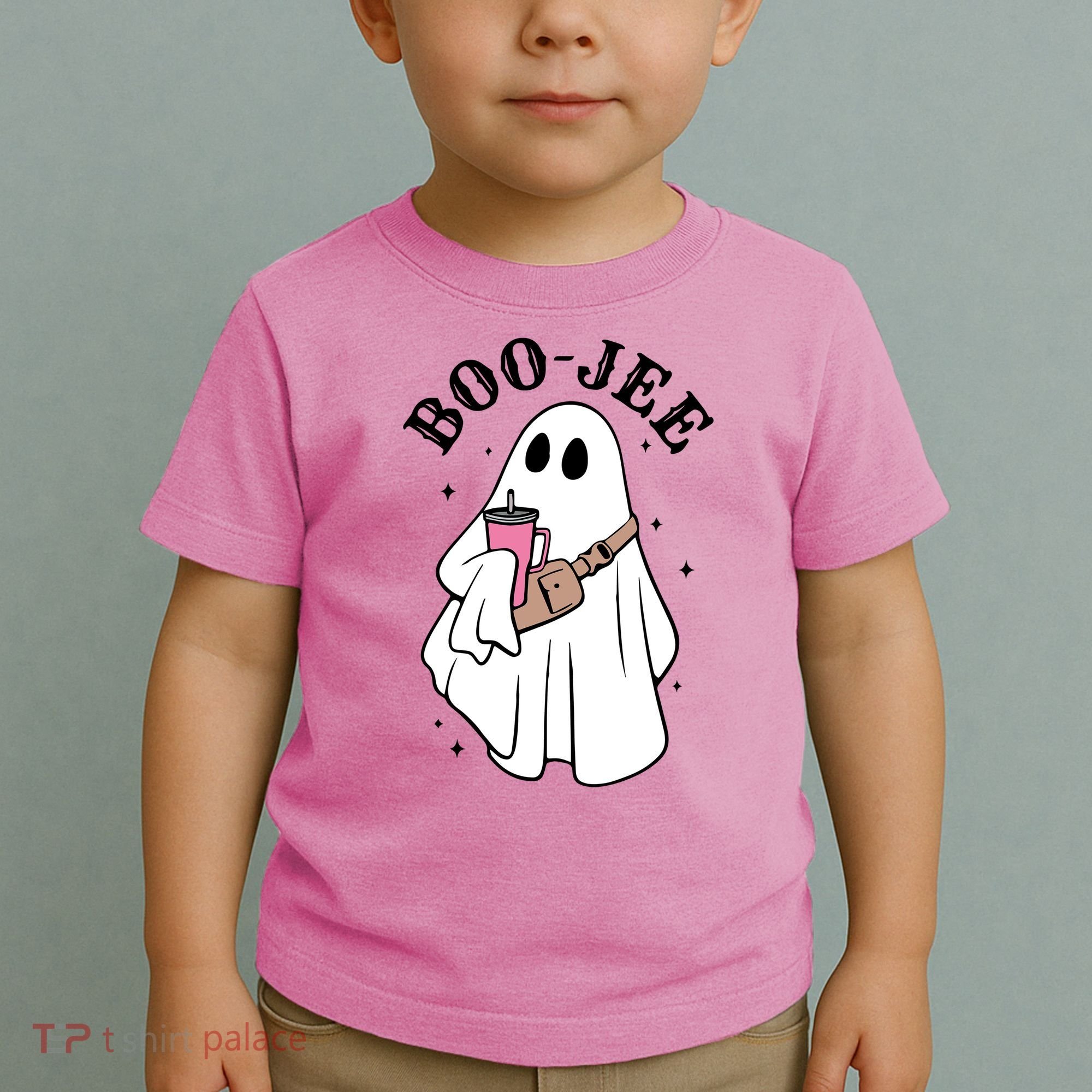 Boo Jee Funny Halloween Shopaholic Ghost Toddler T-Shirt