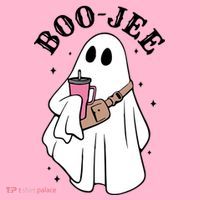 Boo Jee Funny Halloween Shopaholic Ghost Toddler T-Shirt thumb 4