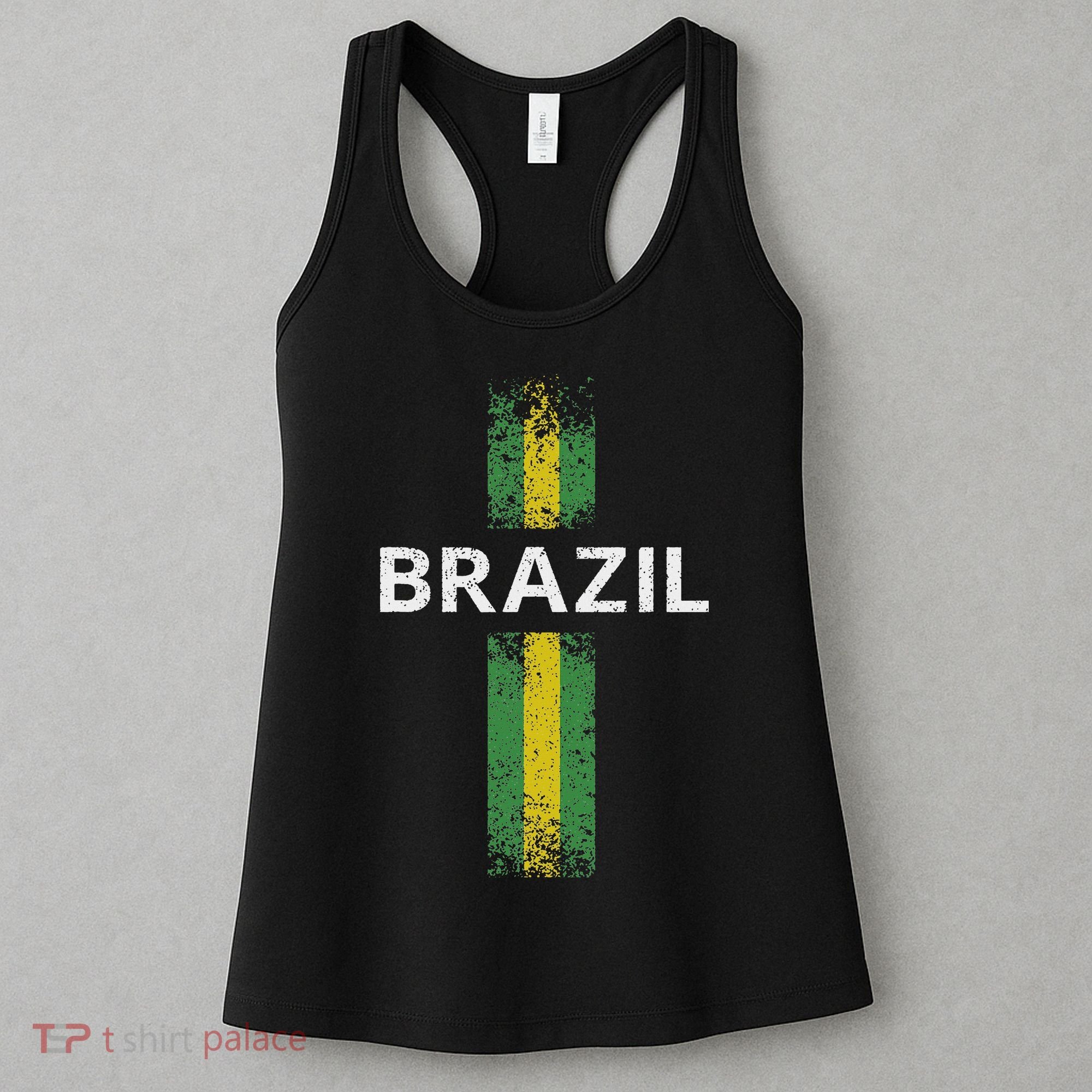 Brazil Jersey Football Brazilian Brazil National Pride Women's Tank Top