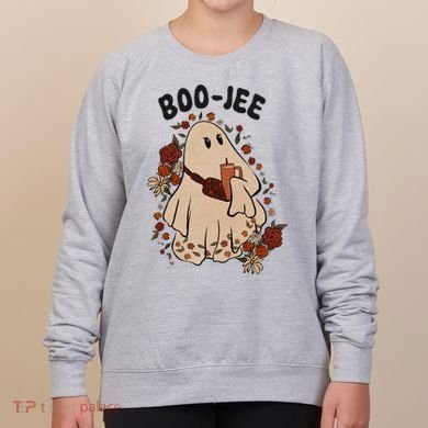 Boo Jee Fall Halloween Ghost Funny Women's Sweatshirt