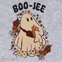 Boo Jee Fall Halloween Ghost Funny Women's Sweatshirt thumb 2