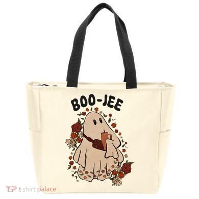 Boo Jee Fall Halloween Ghost Funny Tote Bag