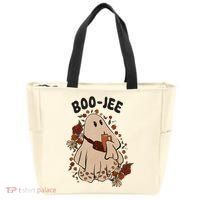 Boo Jee Fall Halloween Ghost Funny Tote Bag thumb 0